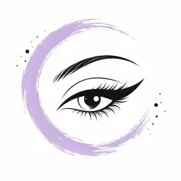 خط چشم و بن مژه